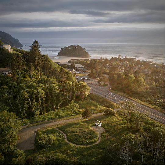 Neskowin aerial with Proposal Rock